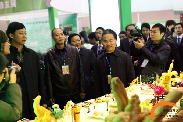 安徽新东方许绍兵院长带领省市领导参观展台